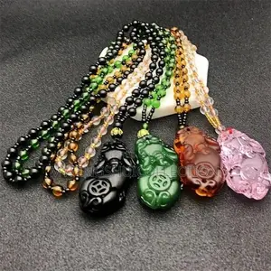Fortified Pixiu Crystal Necklace