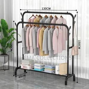 Heavy Duty Double Pole Clothes Hanger/Rack