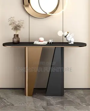New Modern Marble Top Console Stand
