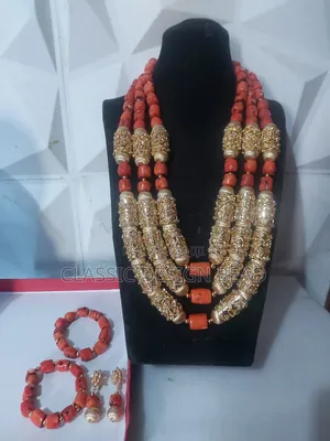 Coral Beaded Necklace High Quality