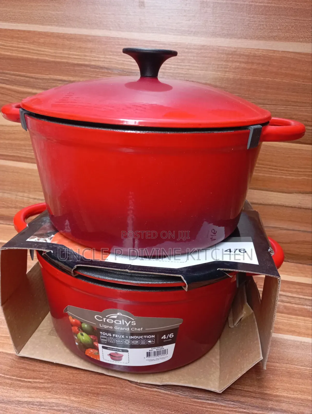 Durable Cast Iron 4L, INDUCTION Cookware