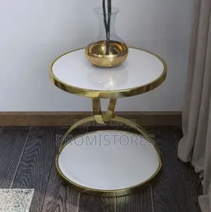 AJH Iron, Metal Glass Coffee/Bedside Table Multifunctional