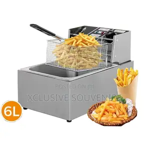 6L Food Grade Stainless Steel Electric Countertop Deep Fryer