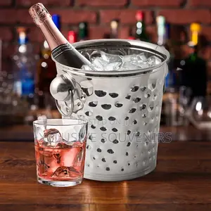 5liters High Quality Hammered Champagne Ice Bucket for Party