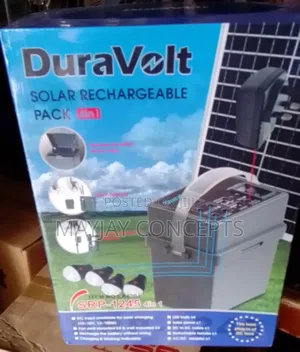Duravolt 4in1 Solar Rechargeable Power Pack-4bulbs+USB Jack