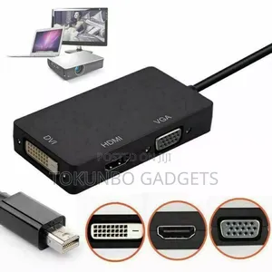 Thunderbolt Mini Display Port Dp to Hdmi Dvi Vga Adapter