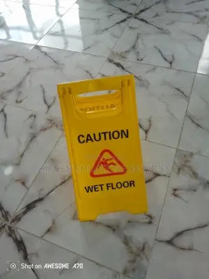 Plastic Caution Wet Floor Sign
