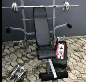 Weight Lifting Bench With Adjustable Dumbbell
