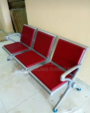 Three in One Office Reception Chair With Leather