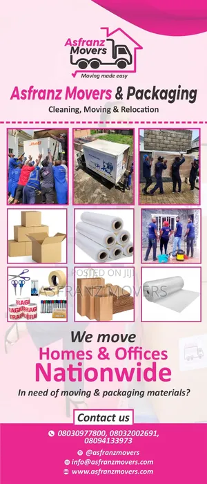 Moving Packaging Materials (Boxes, Bubble Wraps, Clingfilm