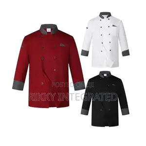 Unisex Long Sleeve Chef Uniform. Customize With Your Logo
