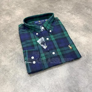 Checker Polo Ralph Lauren Long Sleeves Shirts