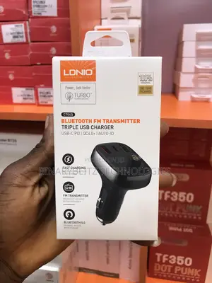 Ldnio Bluetooth Fm Car Transmitter With 3 Usb