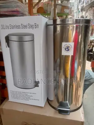 30 Liters Stainless Steel Pedal Dustbin