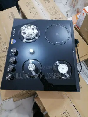 Inbuilt 3 Burner Gas and 1 Hot Plater Cooker