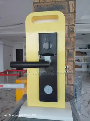 Black Color Swipe Card Hotel Room Lock