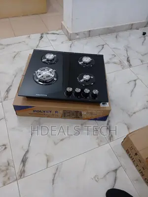 Polystar 4 Burner Glass Cooktop With Auto Ignition PV-GT60G4