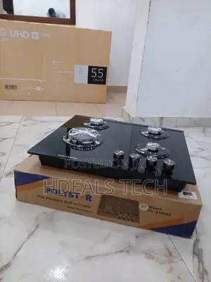 Polystar 8mm Thickness Glass 4 Gas Hob