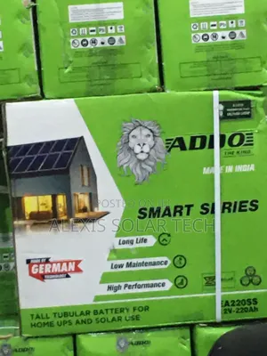 Addo Solar Tubular Batteries
