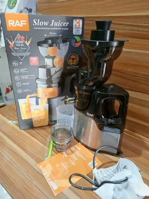 RAF Professional Slow Juicer 150W + Ice Cream Sorbet Filter