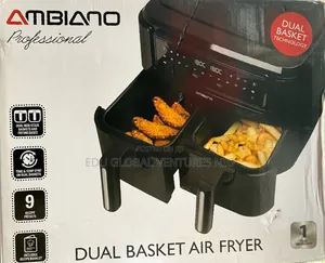 Ambiano Professional Digital Dual Basket Airfryer 9litres.