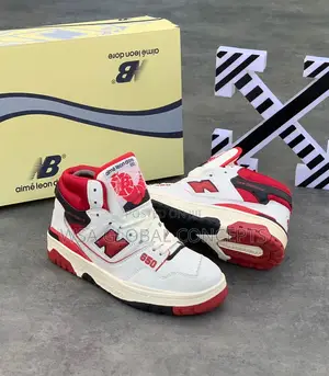 Aime Leon Dore X New Balance 650R White Red Sneakers