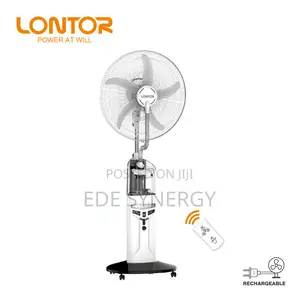 Long Battery Life Lontor Mist Rechargeable Fan