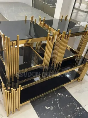 Gold and Black Tables