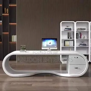 White Big Size Office Table