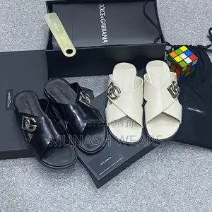 Italian D G Leather Slipers