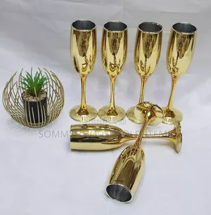 6pcs Gold Champagne Cup