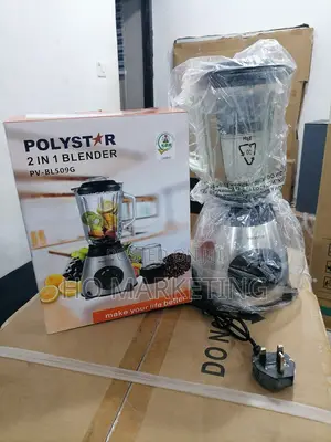 Top Choice 2 in 1 Polystar Electric Blender-Pv-Bl509g