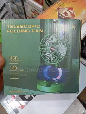 Mini Foldable Telescopic Desktop Electric Fan 3 Speed