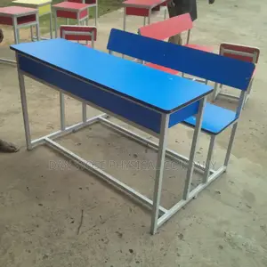 School Double Desk and Seat Jointed
