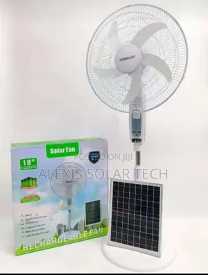 18 Inches Rechargeable Solar Fan