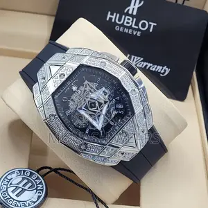 Original Hublot Crystal Water Resistant Chronograph