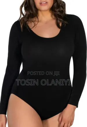 Plus Size Ladies'long Sleeve Bodysuit