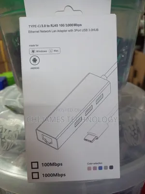 Type C/3.0 to Rj45 100/1000mbps