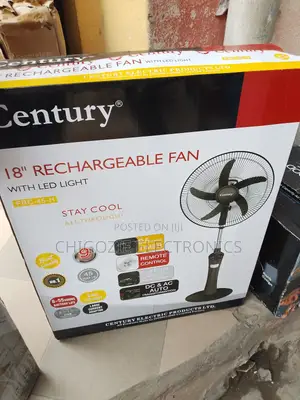 Original Century 18inches Rechargeable Fan Stay Cool All Th