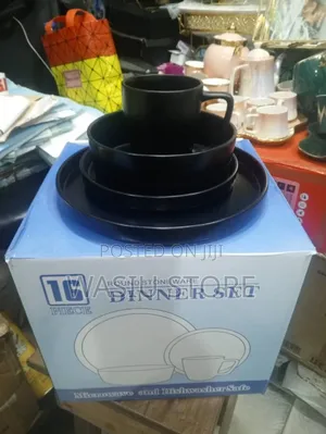 Original 16 Pieces Dinner Set Black
