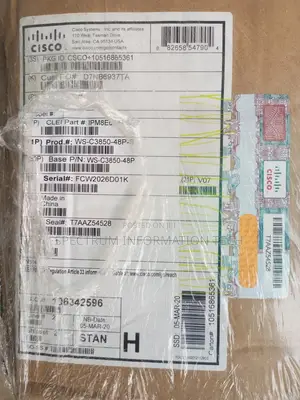 Cisco C3850-48p-S Gigabit and Poe Switch