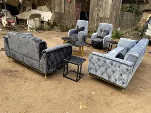 Full Set of Sofa and Center Table With 3side Stool