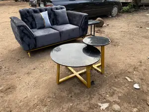 Full Set of Sofa and Center Table With 3side Stool