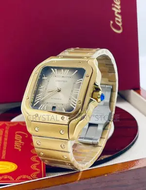 Cartier Quality Luxury Automatic De Santos Chain Wristwatch