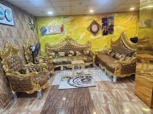 Golden 8 Seater Royal Sofa Chairs