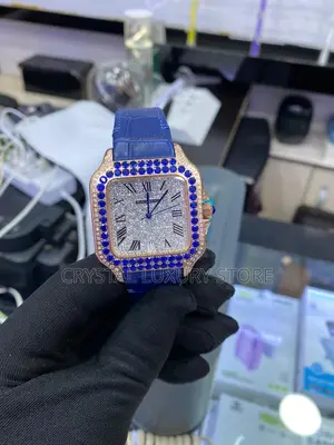 Cartier Quality Luxury High-End Cubic Zirconia Wristwatch