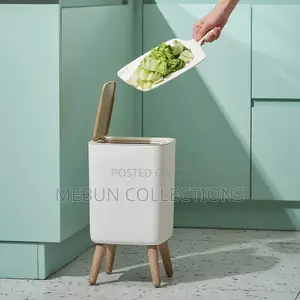 High Quality Waste Bin With Wooden Stand