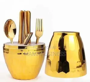 Stainless Steel Luxury Cutlery Set - Gold