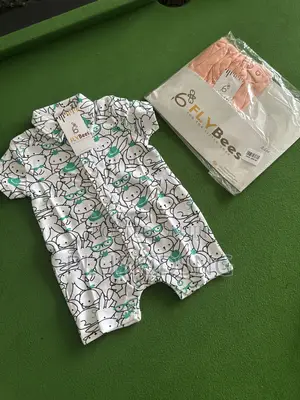 Fly Bees Baby Play Suit