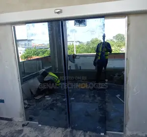 Automated No-Touch Glass Door